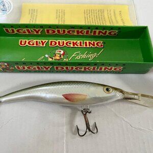 VINTAGE UGLY DUCKLING LURES PACK OF 1 NO. 9 SIL SINKING 30 YEARS OLD HAND MADE